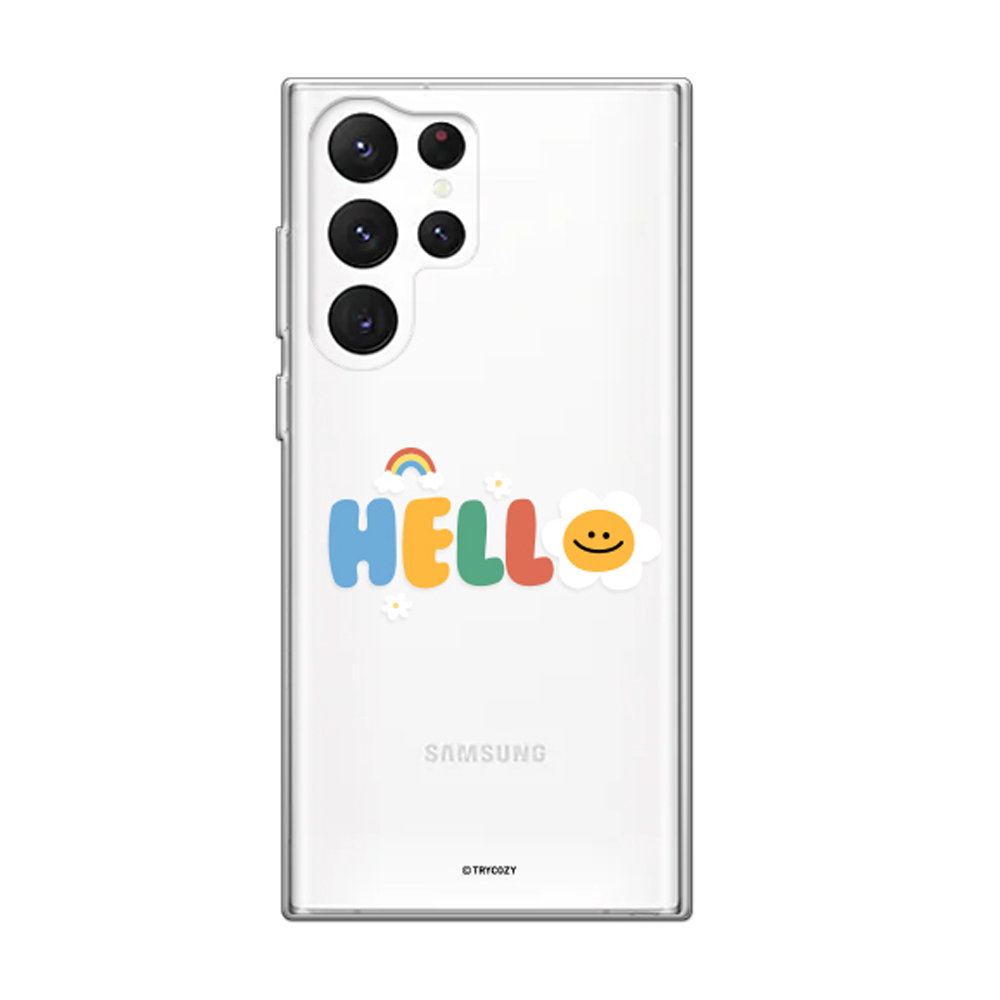 갤럭시S20플러스 케이스 투명 젤리 말랑말랑 키치레터링 (SM-G986)